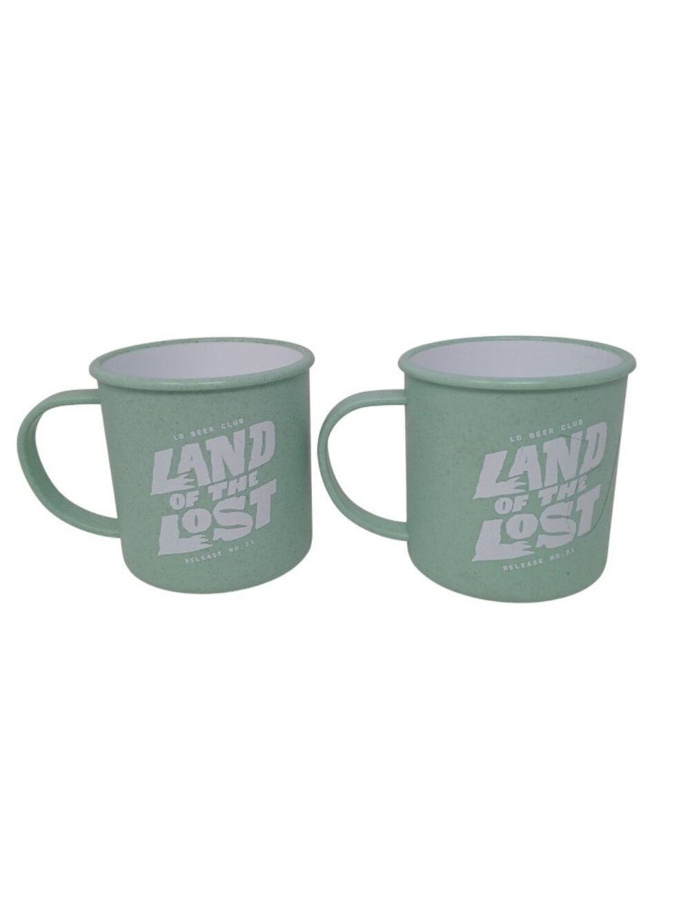 2 Lazy Dog Beer Club Release No. 21 Land of the Lost Coffee Cup Mug 16 oz #D-16